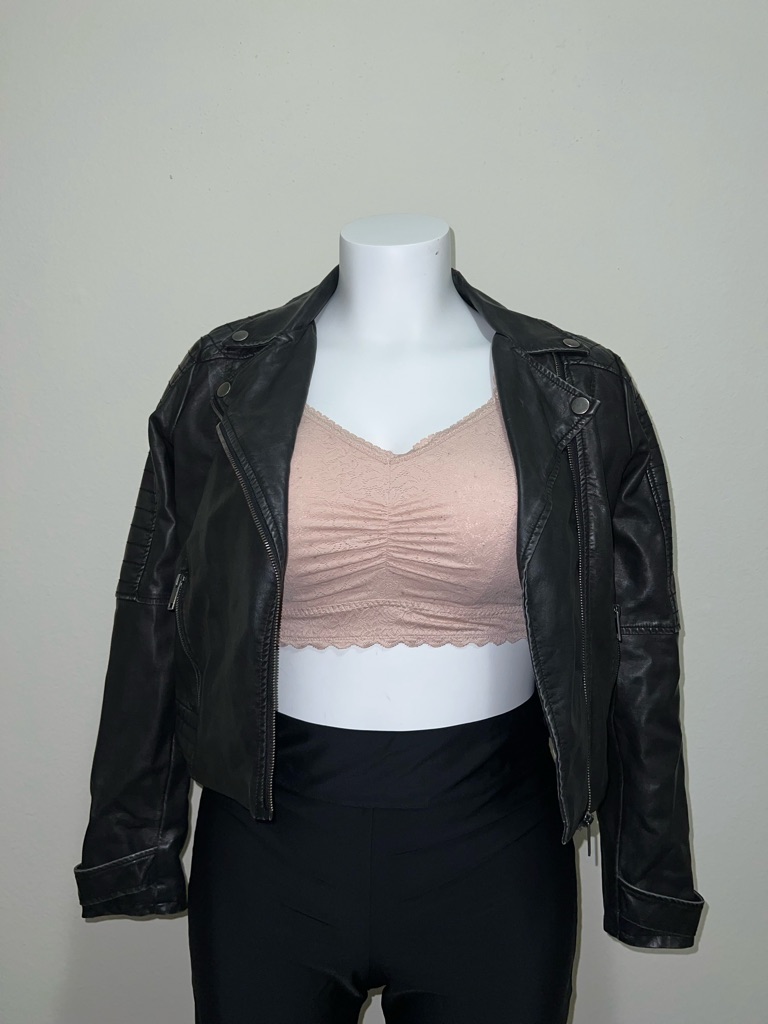 Cape Juby Women's Black Faux Leather Biker Jacket - Timeless Moto Style